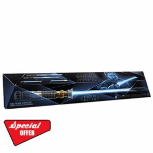 Star Wars The Black Series Obi-Wan Kenobi Force FX Elite Lightsaber Collectible with Advanced LED and Sound Effects