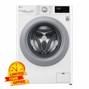 LG V3 F4V310WSE Steam 10.5kg Freestanding Washing Machine            [Energy Class B]