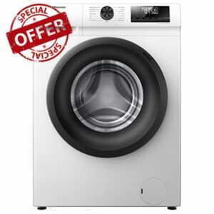 Hisense-WFQP6012EVM-Freestanding-6 KG-Front Load Durable Inverter Washing Machine-Steam Wash-Quick Wash-15 Washing Programs-1200 RPM-White-Energy Rating C            [Energy Class C]