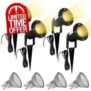Wondlumi Outdoor Lights Mains Powered Garden Lights