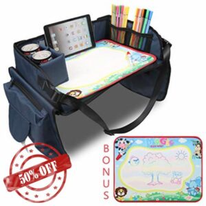 Fondear Children's Travel Toy Tray Kids' Car Seat Snack