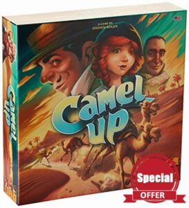 Plan B Games | Camel Up: 2nd Edition | Board Game | Ages 8+ | 3-8 Players | 30-45 Minute Playing Time