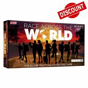 IDEAL | Race Across the World: The globe-trotting adventure game! | Family TV Show Game| For 2-6 Players | Ages 8+