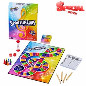 Spontuneous - The Song Game - Sing It or Shout It - Talent NOT Required - Family Party Board Game
