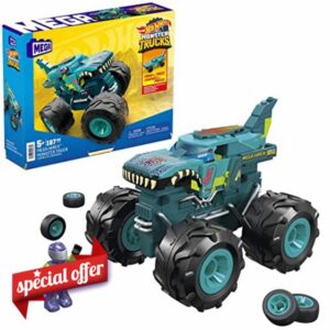 MEGA Hot Wheels Mega Wrex Monster Truck Building Set toy car with micro figure driver