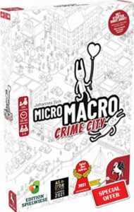Pegasus Press | MicroMacro: Crime City | Board Game | Ages 12+ | 1-4 Players | 15-45 Minutes Playing Time