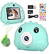 Kids Camera for boys with Silicone Case, 20.0MP Rechargeable Kids Digital Camera with 2.0 Inch IP...