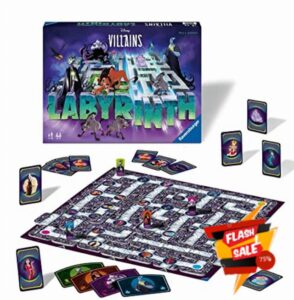 Ravensburger Disney Villains Labyrinth Family Strategy Board Game for Kids & Adults Age 7 Years Up - 2 to 4 Players