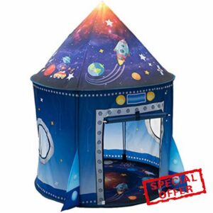 WillingHeart Rocket Ship Play Tent for Kids