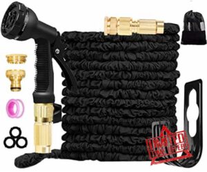 EUHUYG Garden Hose 100ft - Expandable Hose Pipe Flexible Magic Lightweight Hose with 8 FunctionsSpray Gun