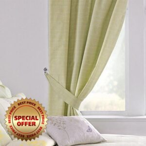 Dreams & Drapes - Botanique Lined Pencil Pleat Curtains in Green