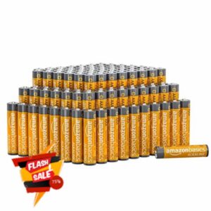 Amazon Basics AAA 1.5 Volt Performance Alkaline Batteries - Pack of 100 (Appearance may vary)