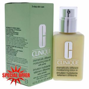 Clinique Dramatically Different Moisturizing Lotion + New formula 125ml Very Dry to Dry Combo Ski