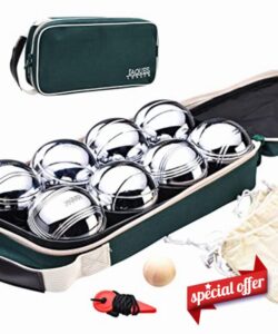 Jaques of London Boules | Leading Boules Set | Amazing Boules Set Adults | Leading Boules Set For Kids | Best Garden Boules | Since 1795
