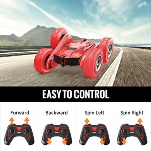 360° Double Side Flips RC Stunt Car Birthday Toy Gift