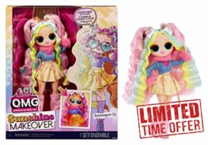 LOL Surprise OMG Sunshine Makeover Fashion Doll - BUBBLEGUM DJ - Includes UV Colour Change in the Sun