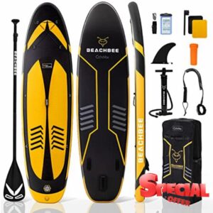 CalmMax Inflatable Stand Up Paddle Board 10'6"×32"×6" SUP Package with Non-Slip Deck