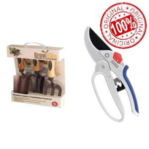 Spear and Jackson ELEMENTS3PS Elements Carbon Steel Set (3-Piece) & 6758GS Razorsharp Geared Anvil Secateurs