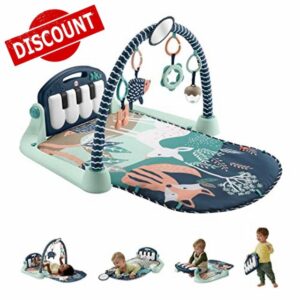 Fisher-Price Baby Playmat Kick & Play Piano Gym with Musical and Sensory Toys for Newborn to Toddler