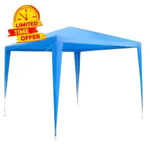 Outsunny 2.7m x 2.7m Garden Gazebo Marquee Party Tent Wedding Canopy Outdoor(Blue)
