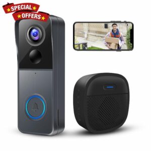 KAMEP Wireless Video Doorbell Camera with Chime