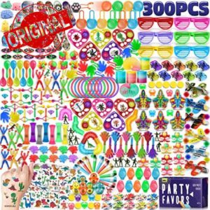 icknack Kids Party Bag Fillers for Girls Boys Party Favours Assortment Kids Small Toys for Game Prizes Party Packs 300PCS