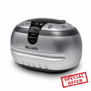 VLOXO CD-2800 Ultrasonic Cleaner Jewellery Cleaner 600ml 50W 42khz Ultrasonic Bath Cleaner for Jewelry Ring Earring Necklace Glasses Watch Metal Coins Dentures Razors Tattoo Tools Guiness Surger Cans