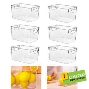 HPYLIF·H Transparent Pantry Organizer Bins