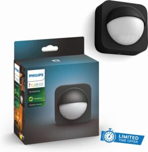 Philips Hue Outdoor Motion Sensor. Smart Lighting Accessory for Outdoor Light Control. Patio