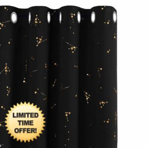 Deconovo Blackout Eyelet Curtains