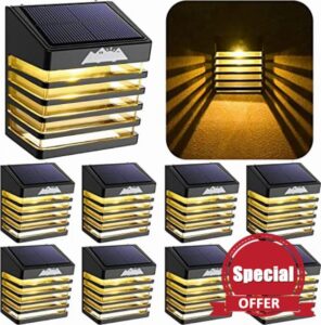 AloftSun Solar Lights Outdoor 8 Pack