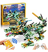 Sillbird STEM Remote Control Building Toys, 392 PCS 3-in-1 Techinic Building Blocks for Kids, Cre...