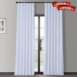 HPD Half Price Drapes Faux Silk Blackout Curtains For Room Decor Vintage Textured (1 Panel)