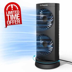 Dr. Prepare Tower Fan Oscillating Fan