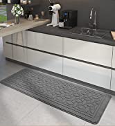Color G Anti Fatigue Kitchen Mat Waterproof, PVC Kitchen Rugs Non Slip Washable, Heavy Duty Kitch...