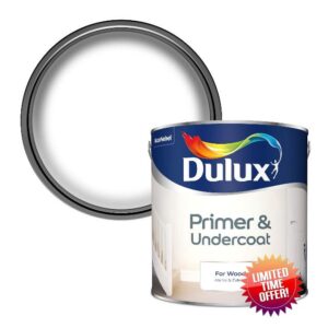 Dulux 5092090 Primer & Undercoat Paint For Wood - 2.5L