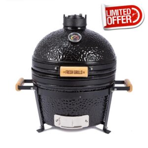 Fresh Grills Ceramic BBQ Grill - Mini Kamado BBQ Oven