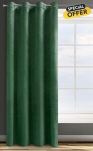 Eurofirany Design91 ROSA Soft Plain Opaque Velvet Curtain with Eyelets - 1 Unit