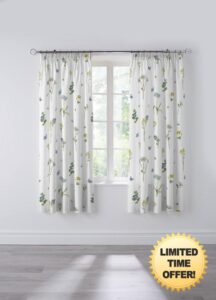 Dreams & Drapes Design - Emelia - Pair of Pencil Pleat Curtains - 66" Width x 72" Drop (168 x 183cm) in Blue
