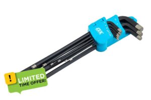 OX Pro Diamond Tipped Hex Key Set - 9 Piece