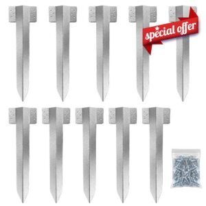 10 Pack Railway Sleeper Brackets Driveway Heavy Duty Edging Edge