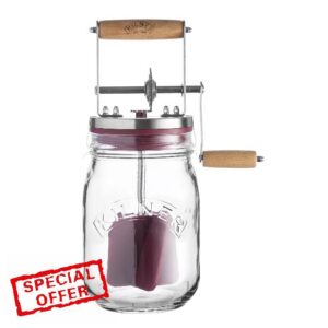 Kilner 1 Litre Easy To Use Glass Butter Churne