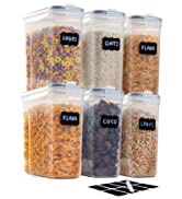 nuovva Airtight Food Storage Container Set – 20pcs Kitchen & Pantry Organiser and Storage – Plast...