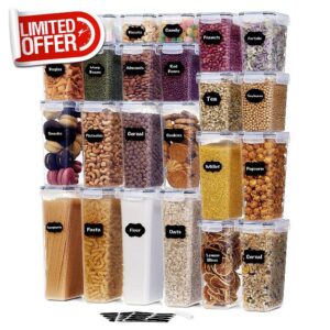 Lifewit 24pcs Airtight Food Storage Containers with Universal Lids