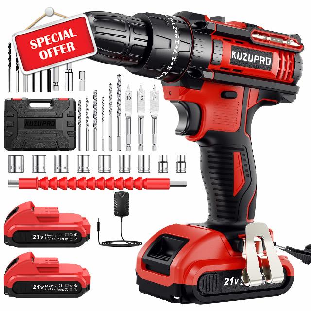 KUZUPRO Cordless Drill Driver 21V