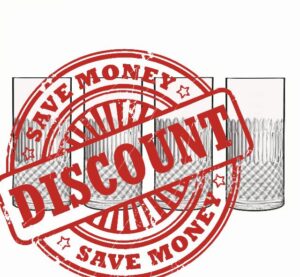 Luigi Bormioli - Diamante - Hi-Ball / Tumbler Crystal Glasses - Dishwasher Safe - Made in Italy - Set of 4