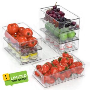 Finew Stackable Fridge Storage Organiser Set of 6