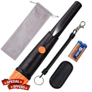 Metal Detector Pinpointer - SUNPOW IP68 Waterproof Handheld Pin Pointer Wand with Belt Holster Treasure Hunting Tool Accessories