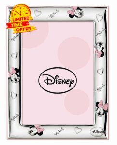 Disney Baby - Photo Frame with Stand - Silver-Plated - Minnie Mouse Desig
