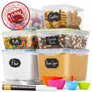 Chef's Path Airtight Food Storage Containers with Lids (6 Pack) - Kitchen Storage Containers for Kitchen Storage & Organisation